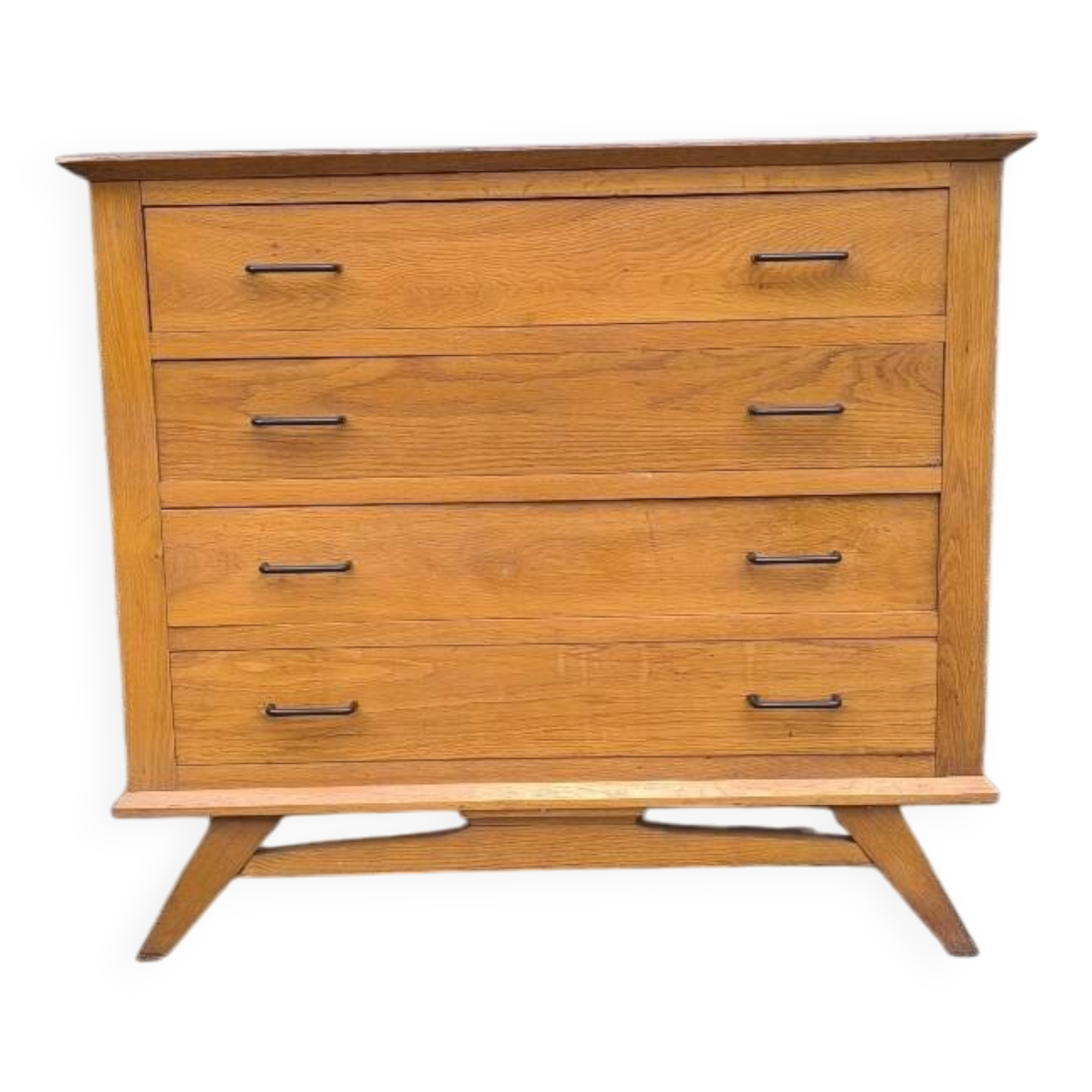 1960 compass foot chest of drawers
