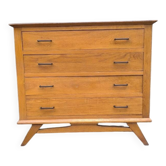 1960 compass foot chest of drawers