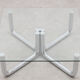 70s design chrome tubular coffee table