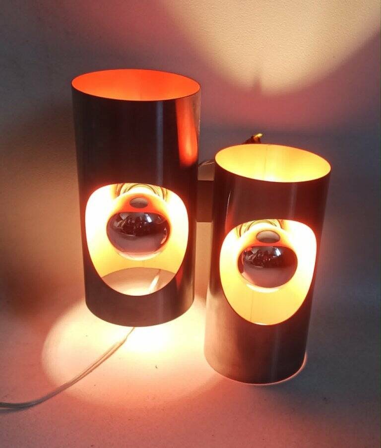 Space Age wall light from the 1970s.