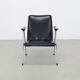 Vintage Lounge Chair in Leatherette and Metal, 1960s
