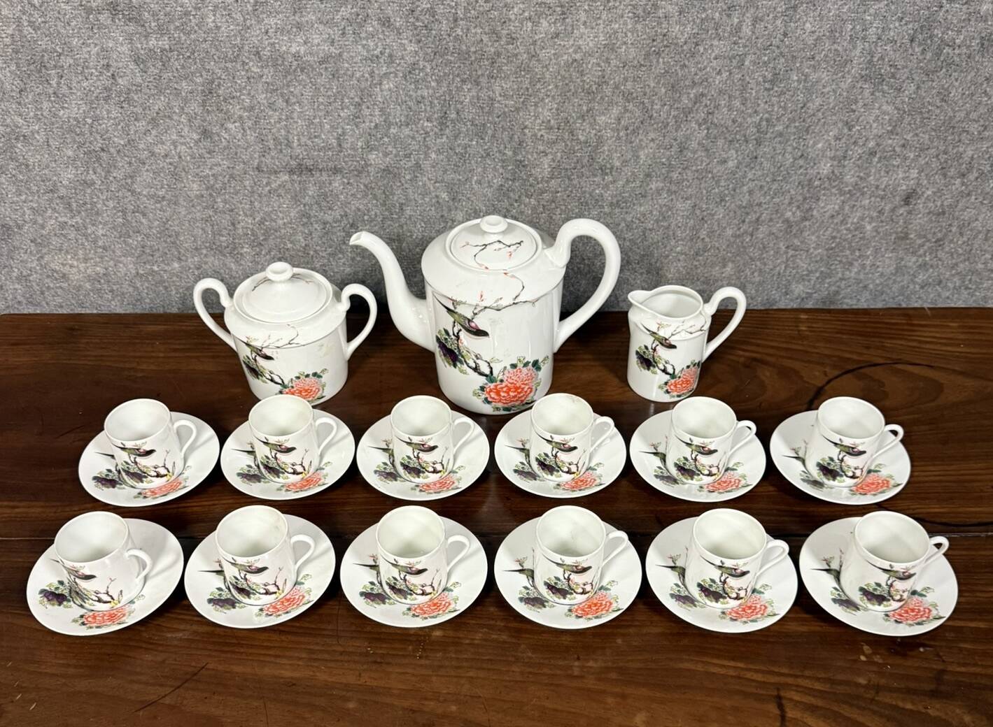 limited edition tea set in Limoges porcelain