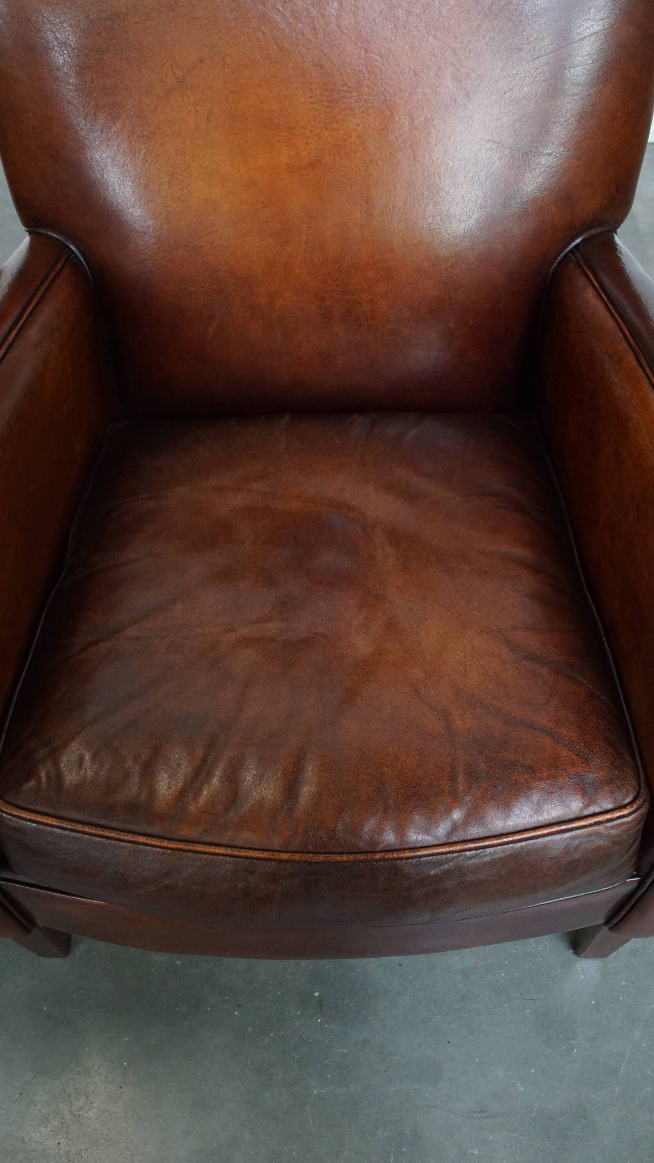 Set of 2 Sheepskin Leather Armchairs