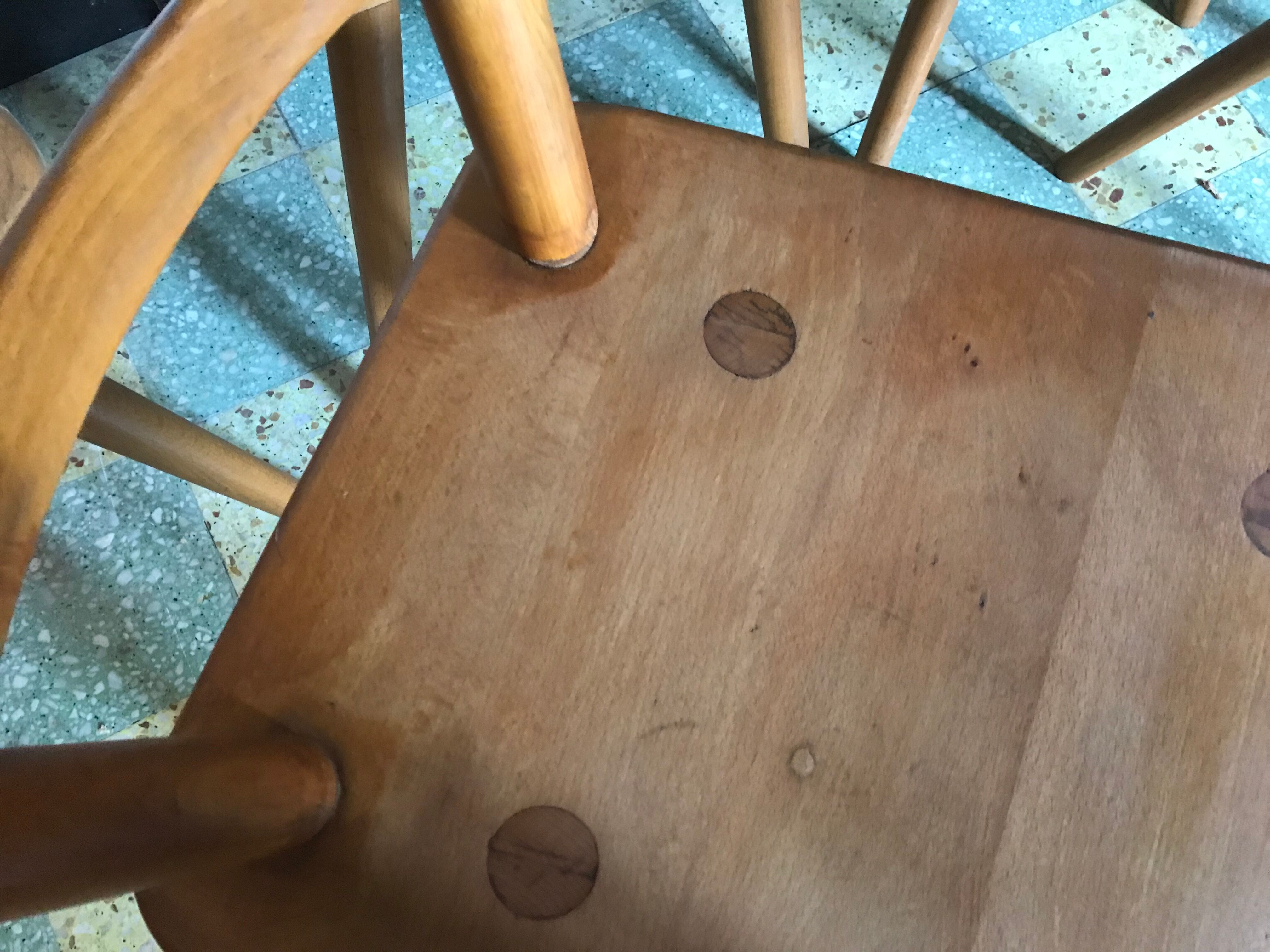 Set of 6 chairs Adolf Schneck 1940