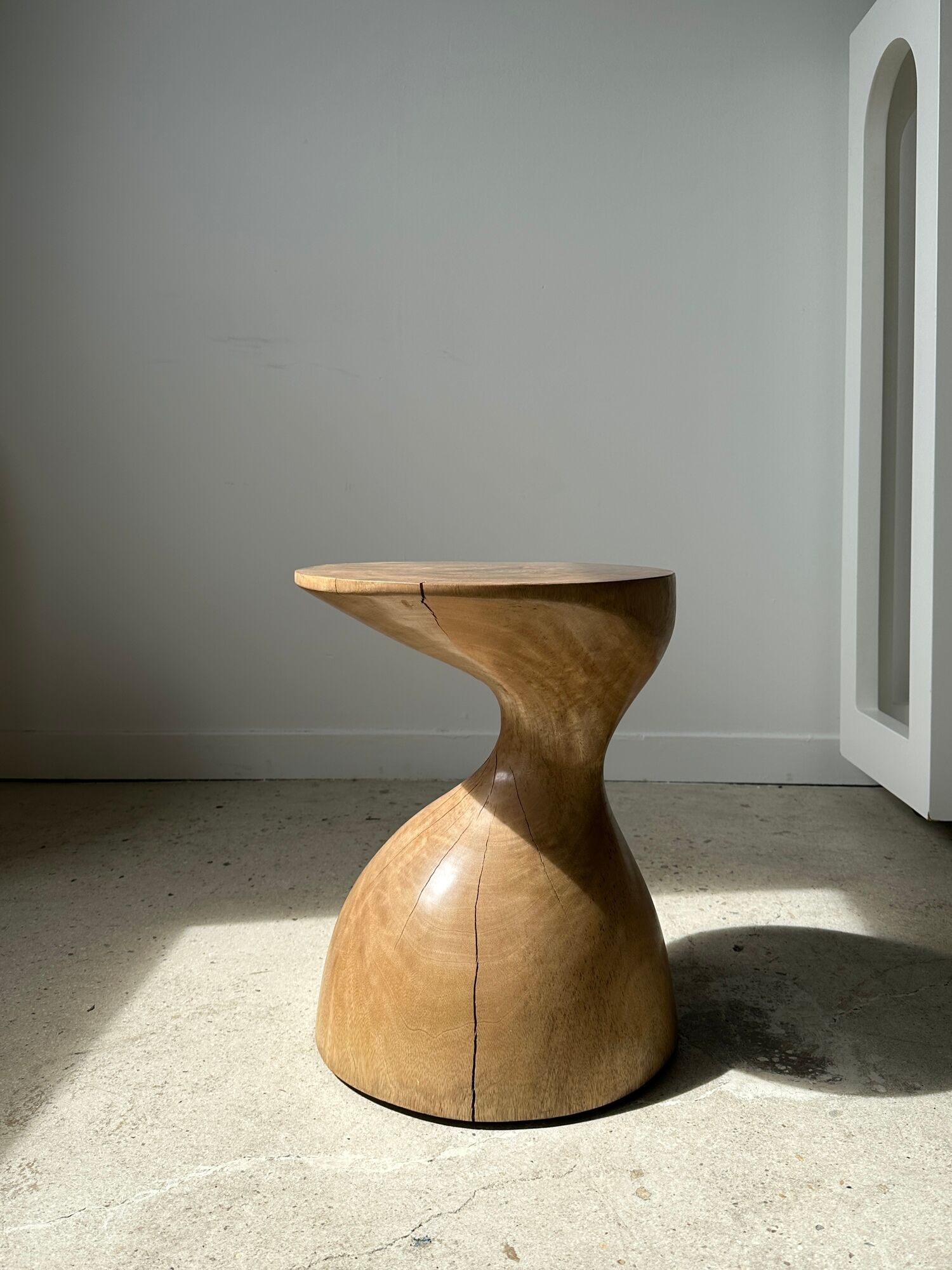 Solid wood sofa end