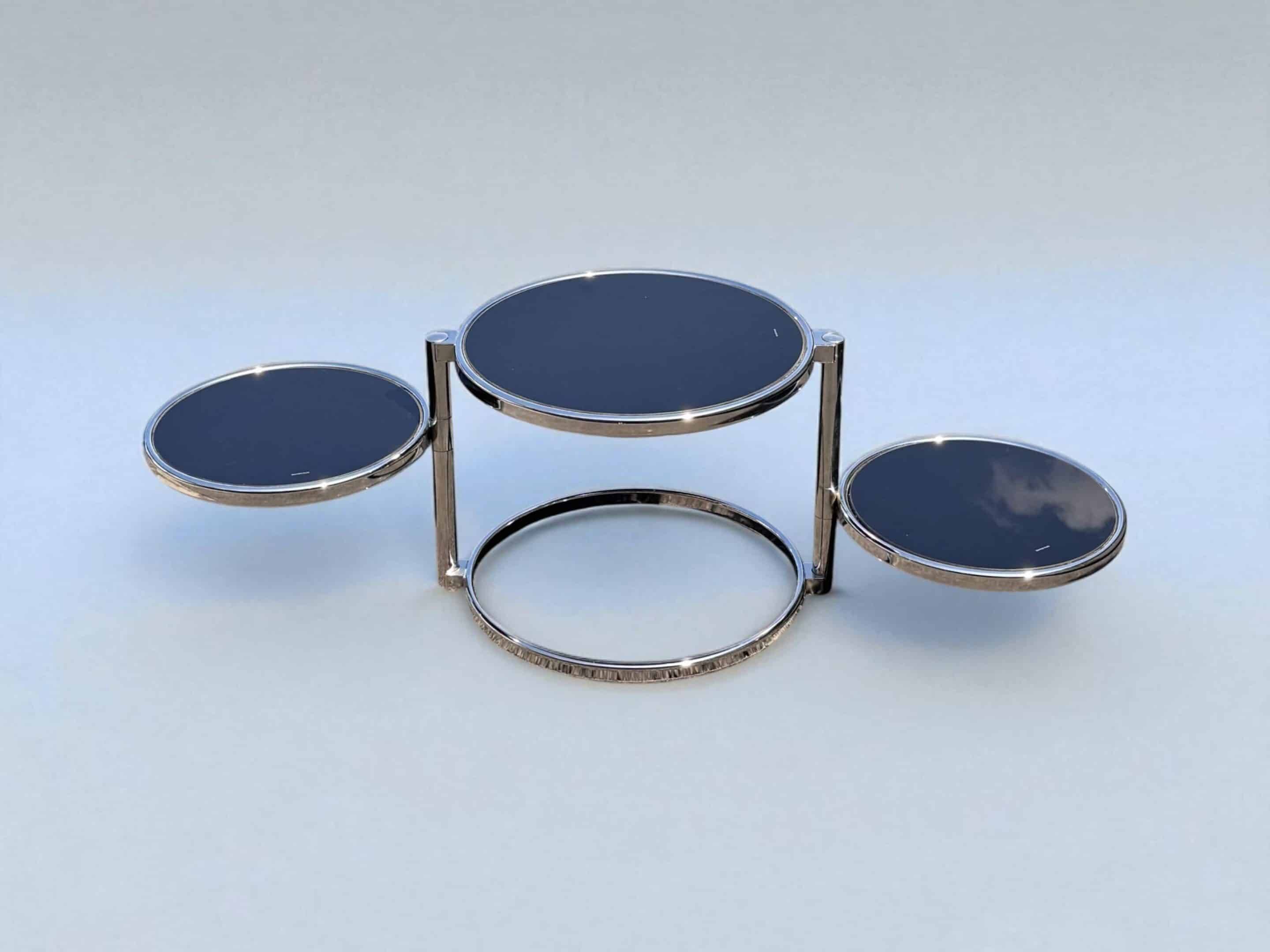 Leitmotiv-Swivel 3-tier coffee table