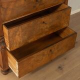 Antique secretary desk from the 1880s, walnut, restored