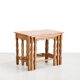 Set of three oak nesting tables attributed to Henning Kjærnulf
