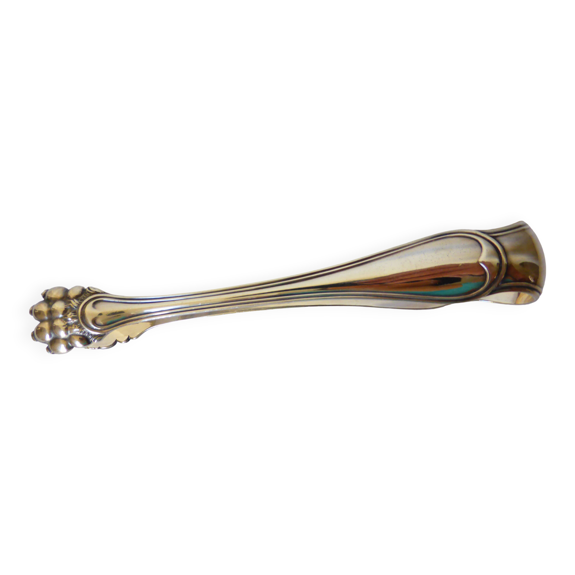 vintage silver-plated sugar tongs with English hallmark 2106272