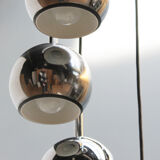 Eight-Light Cascading Chandelier in Chrome