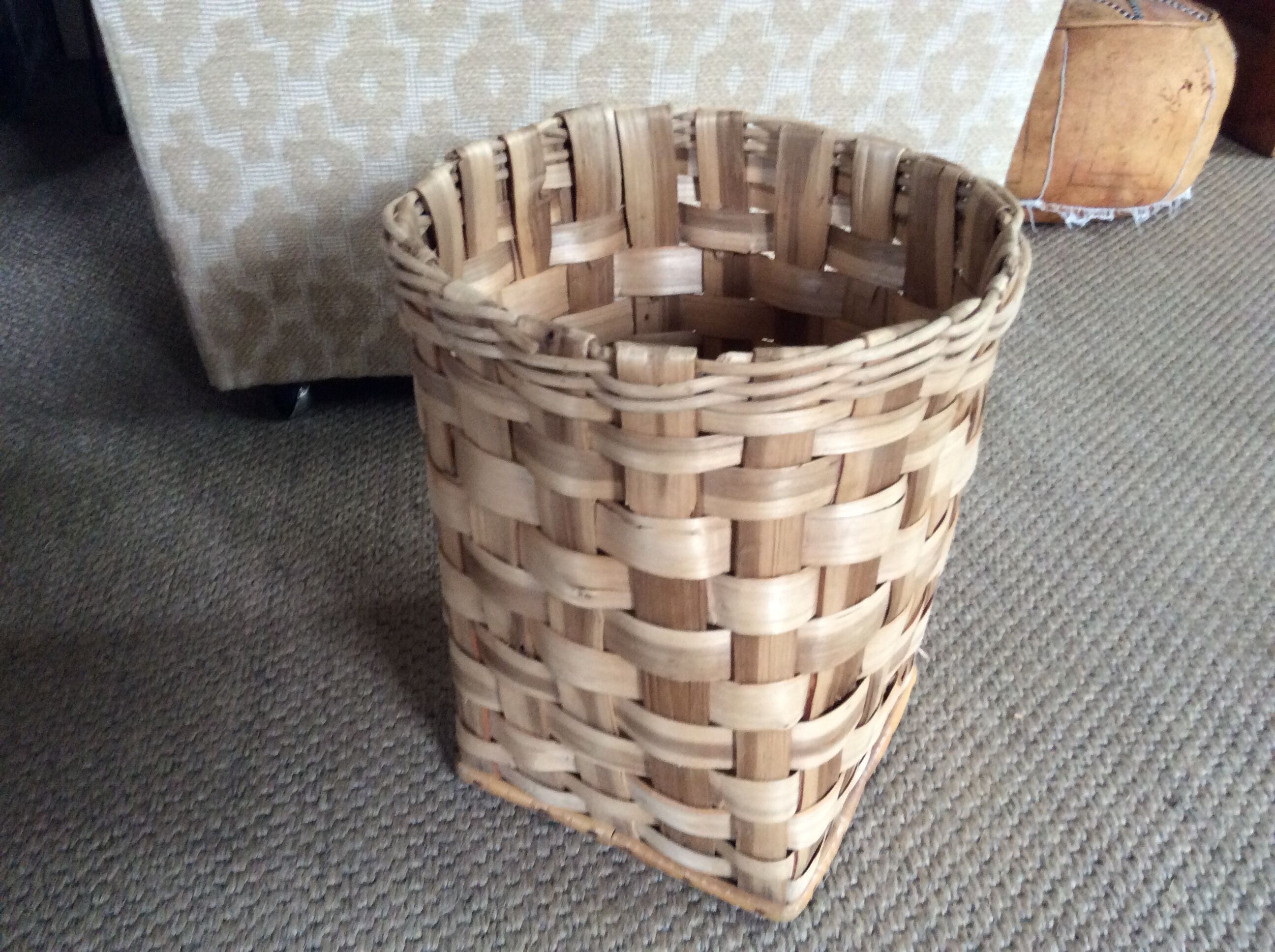 Chestnut basket braided