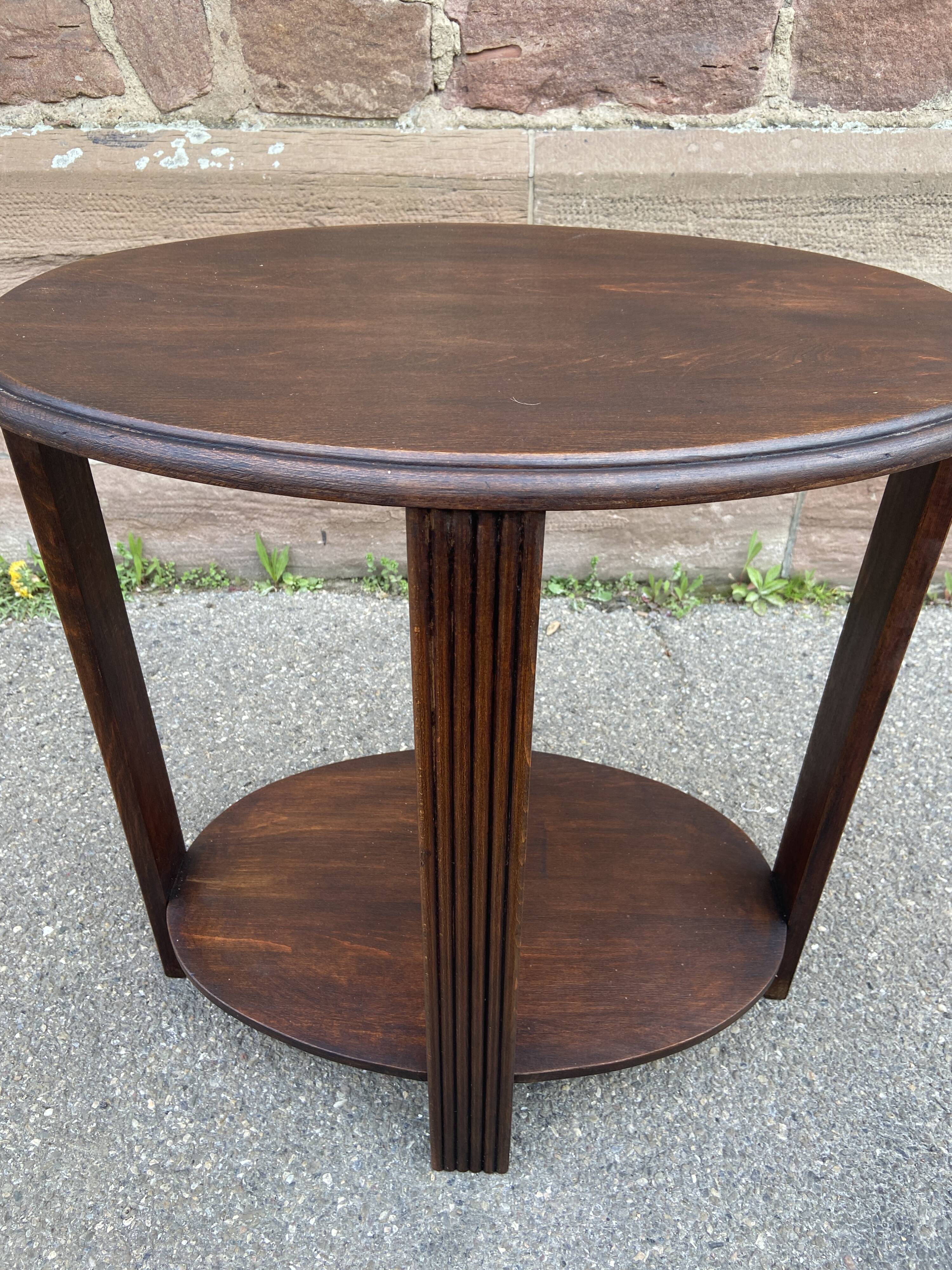 Art Deco pedestal table 1950