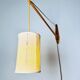 Large Rosewood Swivel-Arm Wall Lamp, Sweden 1950S