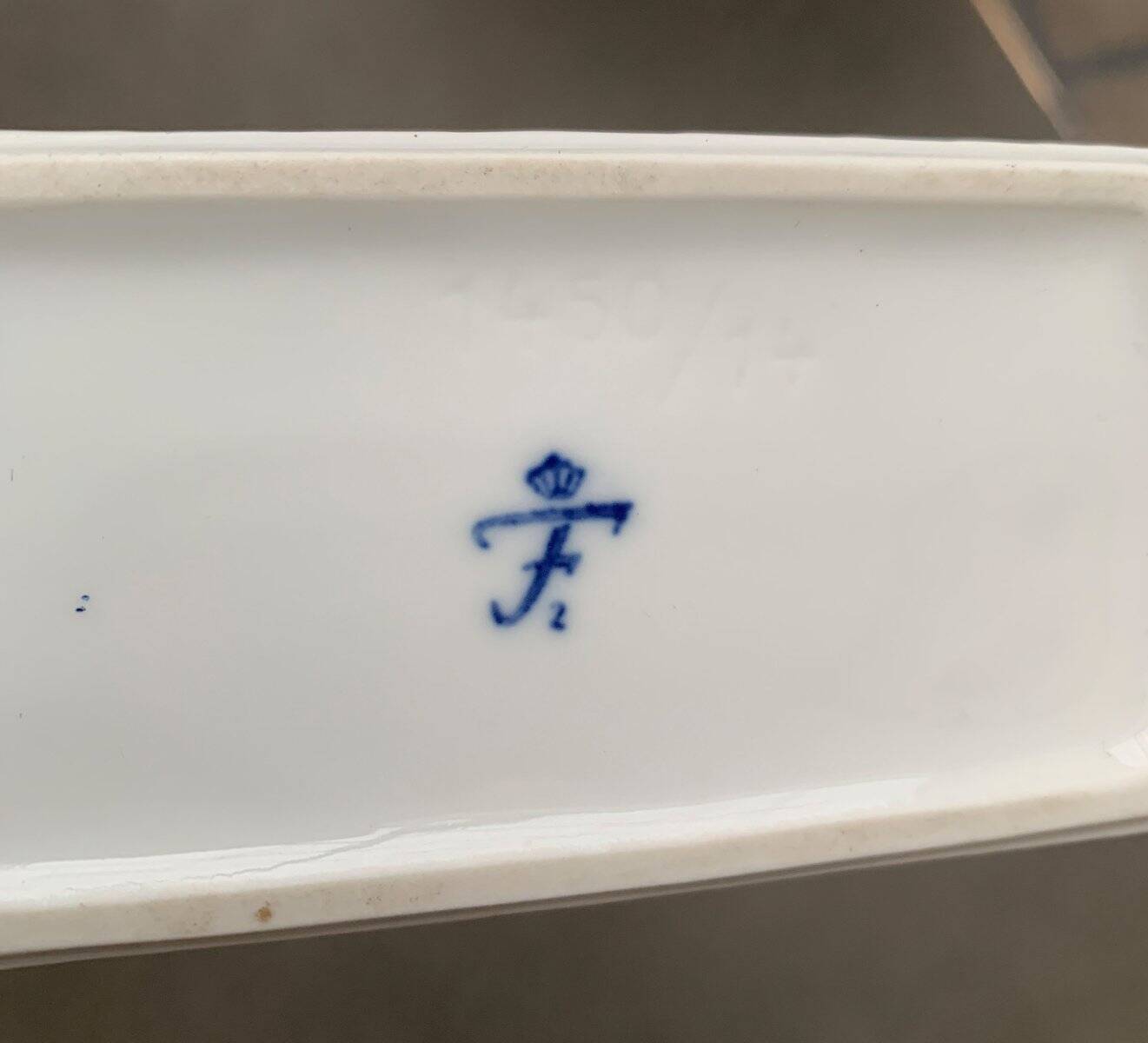 Vintage minimalist porcelain vase from Fürstenberg, Germany.