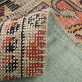 5x8 Neutral Red Beige Oushak Patchwork Rug 245x168Cm