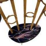 Mid-Century Modern Plant Stand – Europe, 1960s-1970s, Bamboo & Artistic