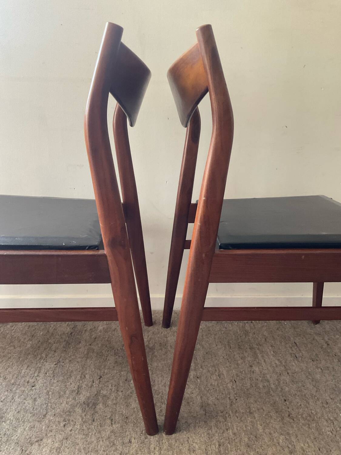 Pair of Scandinavian teak chairs, 1960s