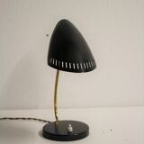 Charming brass and black metal table lamp