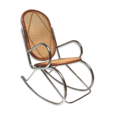 Rocking chrome cane bamboo