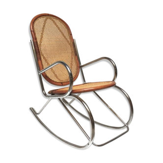 Rocking chrome cane bamboo
