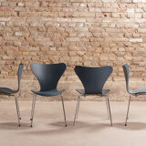 Set of 4 chairs series 7TM 3107 by Arne Jacobsen for Fritz Hansen, 1999