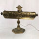 Articulated desk lamp, bronze and brass circa 1900