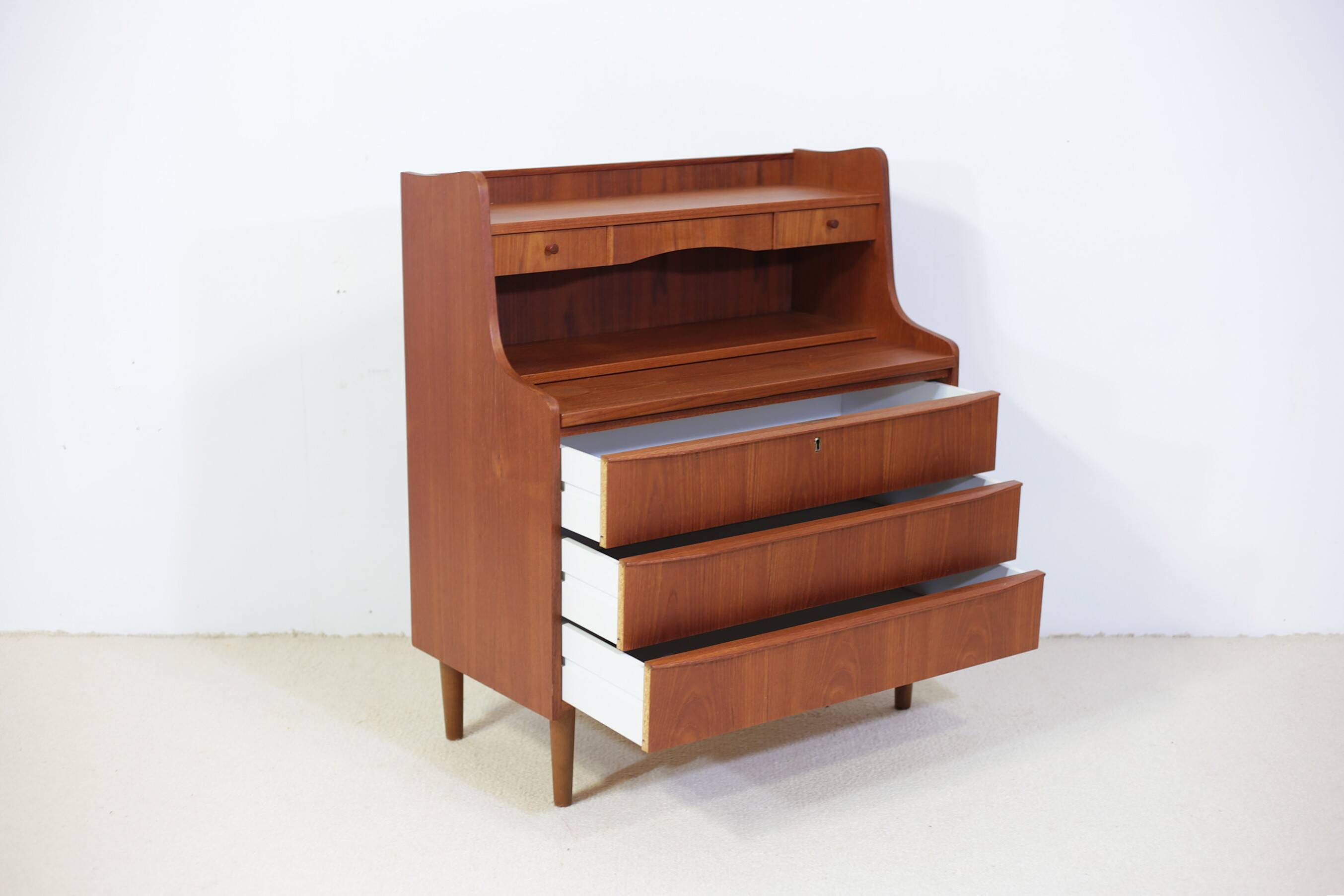 Danish teak secretary