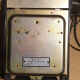 Old fixed phone black bakelite