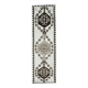 Vintage Turkish Oushak Handmade Wool Cotton White Runner Rug 100x320