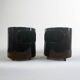 Pair of Black Giano Vano Tables by Artemide Italy 1970s