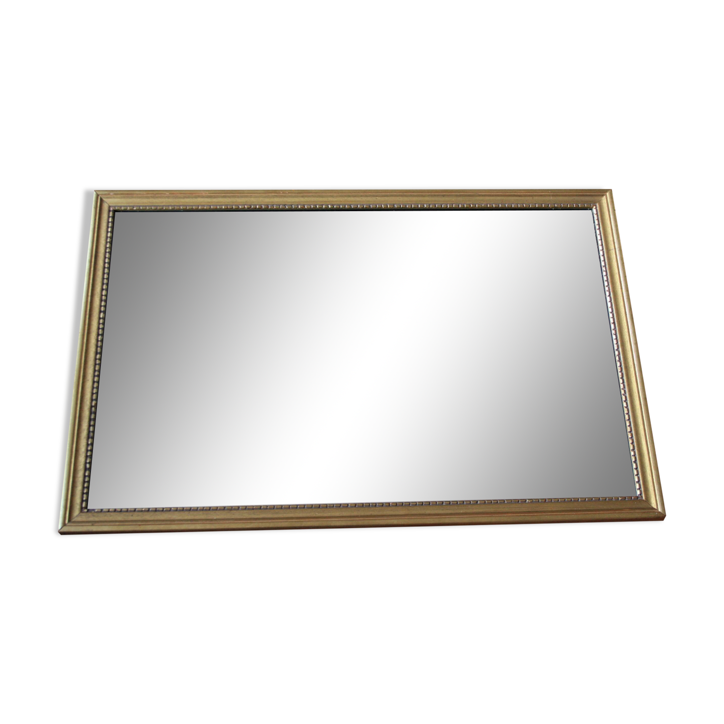 Rectangular golden mirror