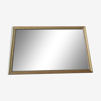 Miroir doré rectangulaire