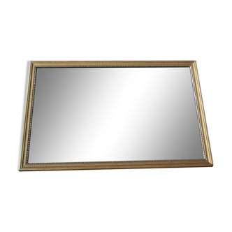 Miroir doré rectangulaire