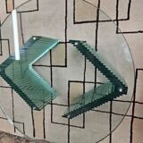 Italian glass coffee table 1970s