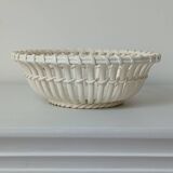 Corbeille tressée en faïence