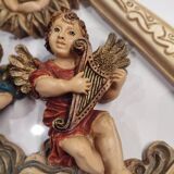 Very realistic angel figurines in resin, signed and handmade in Italy.