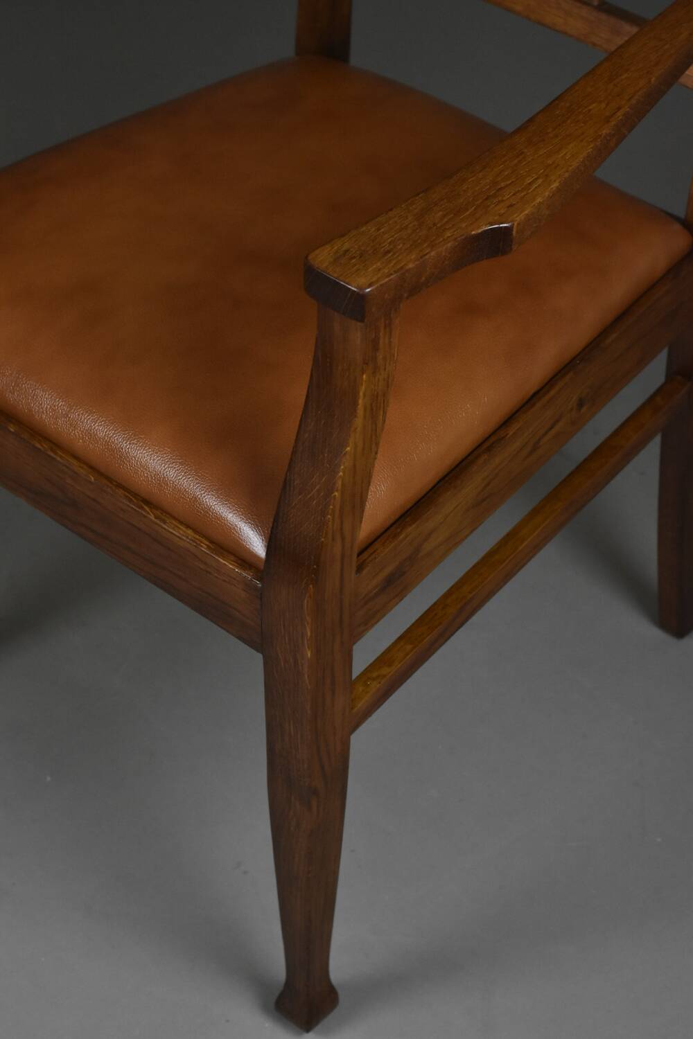 Art Deco Oak Armchair, 1920s–30s