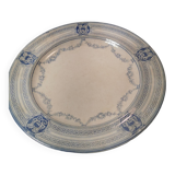 Assiette Ancienne En Terre De Fer - Cie Franco Anglaise à Paris - Belle Pièce De Collection