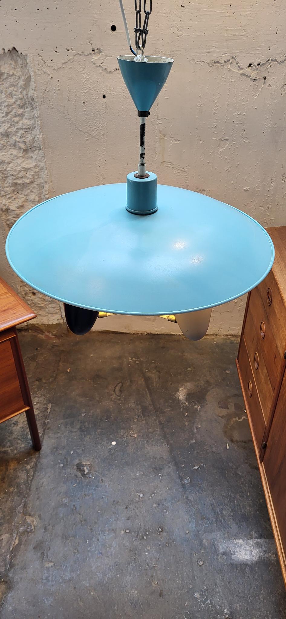 Suspension des années 1950 – Hala Zeist H. Busquet design néerlandais | Lampe de design vintage