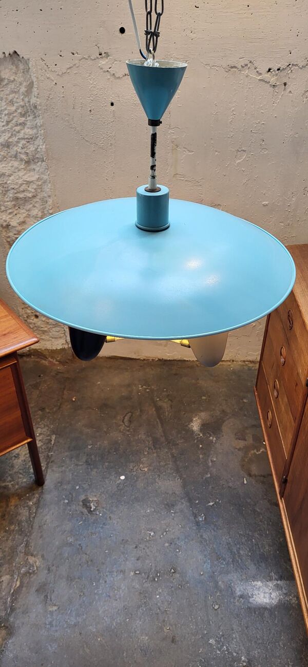 Suspension des années 1950 – Hala Zeist H. Busquet design néerlandais   Lampe de design vintage