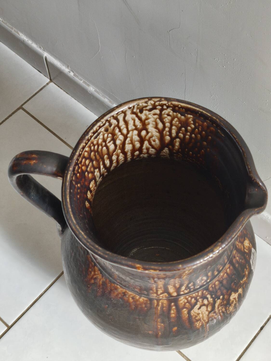 Pichet grès flammé Saint Amand