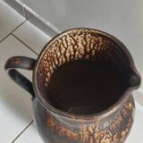 Saint Amand flamed stoneware pitcher
