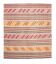 5x6 Orange & Red Striped Kilim Rug, 163x193Cm