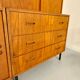 Antique 1950s vintage designer oak modular sideboard