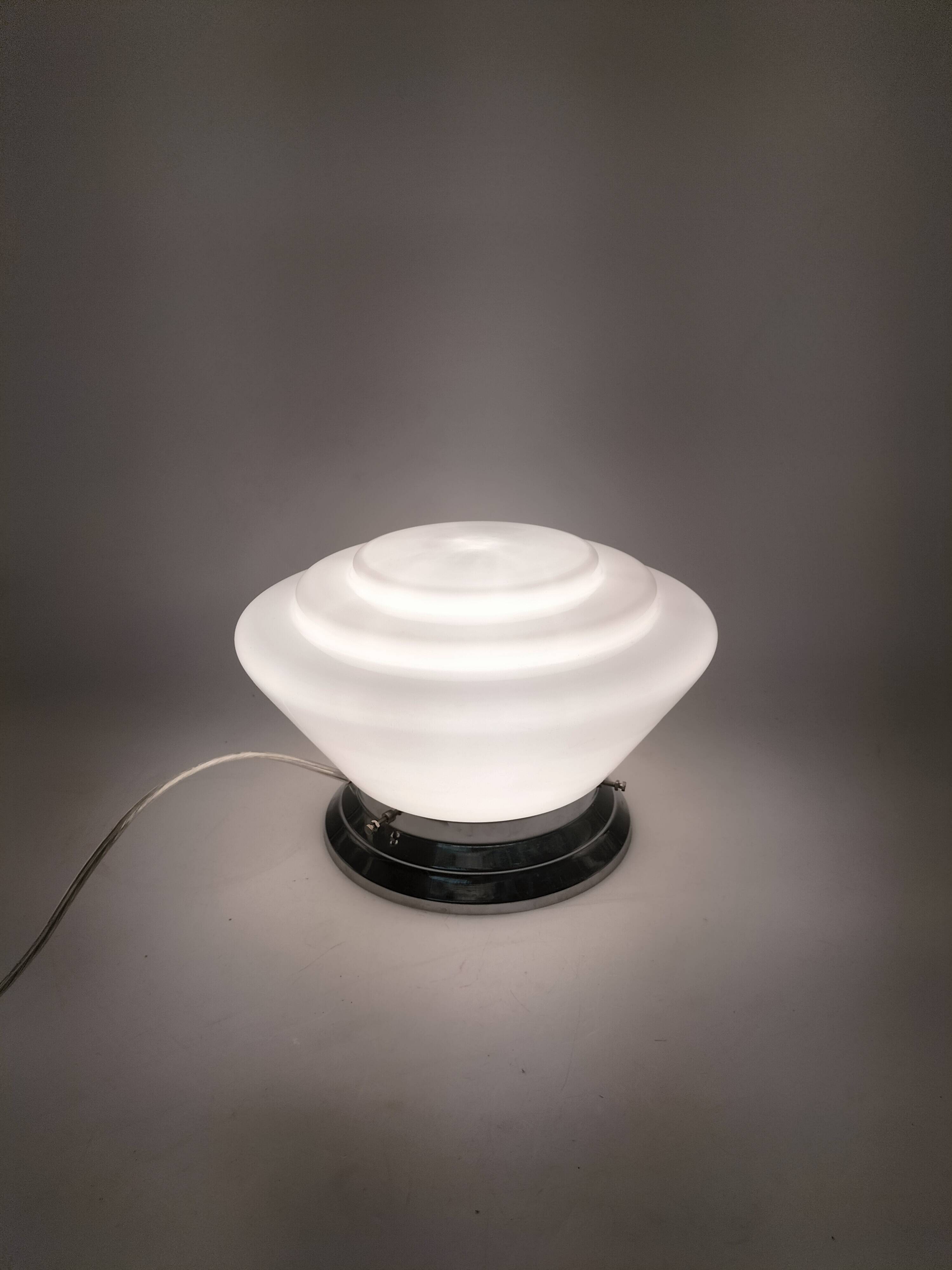 Art Deco Opaline Lamp