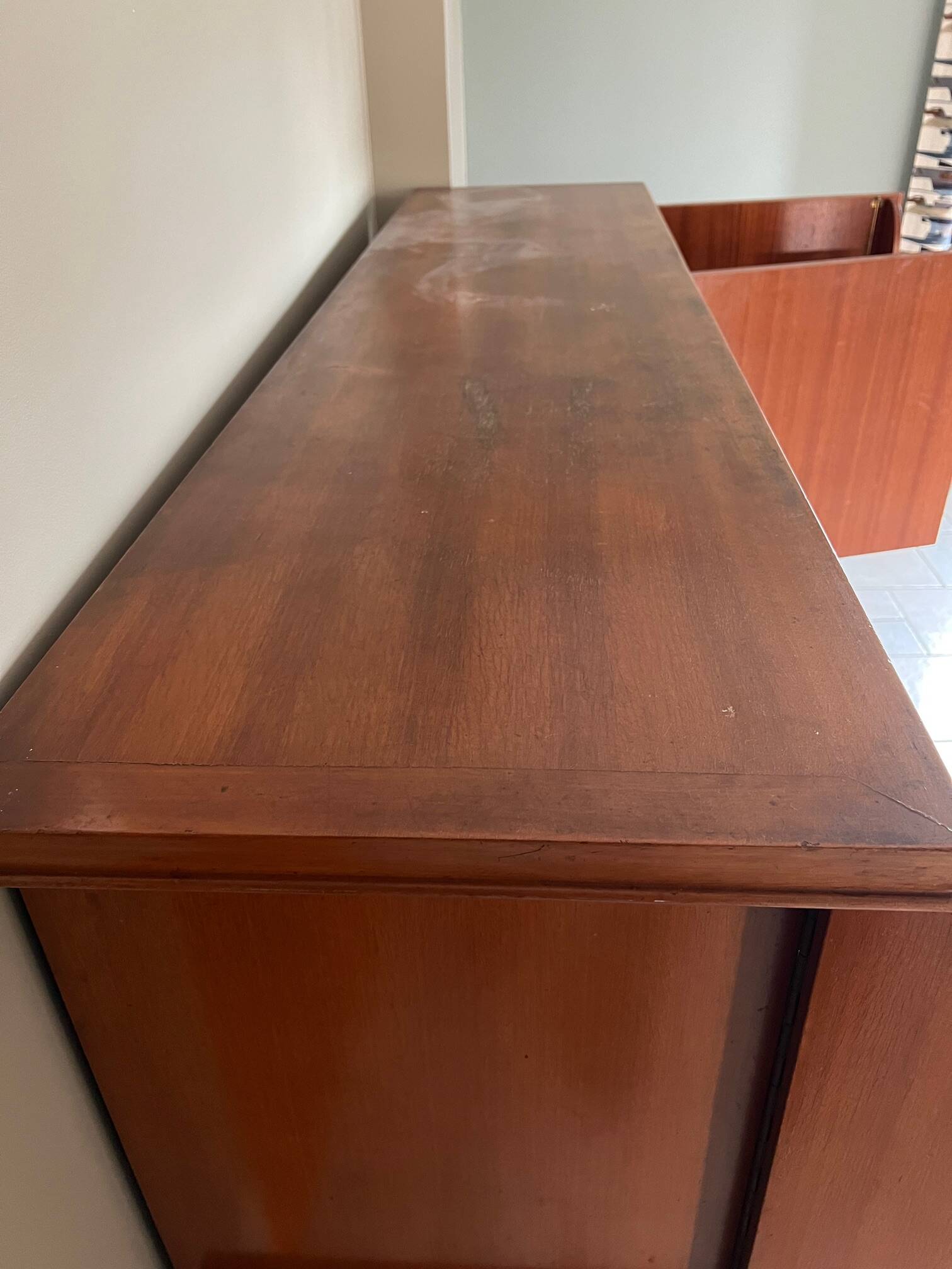 Teak buffet Gaston fish 1960s