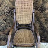 Rocking chair vintage cannée