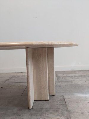 Travertine Eclipse coffee table, 1970s