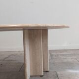 Travertine Eclipse coffee table, 1970s