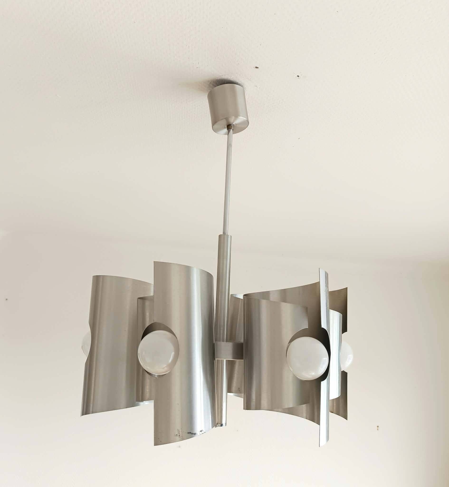 Lustre space age aluminium 1970 Polam Bielsko